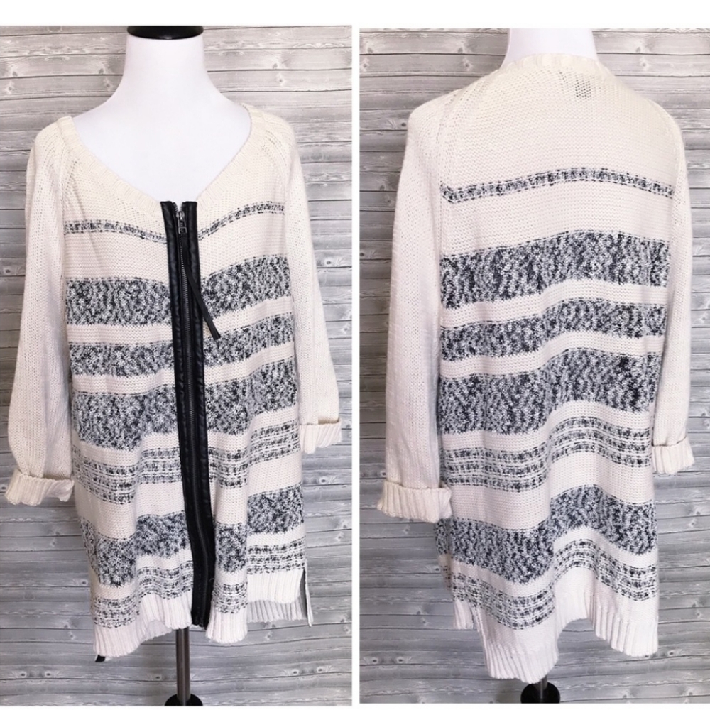Long zip up sweater